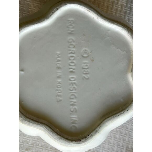 Ceramic Duck Planters Family Two Adults, Ducklings in Round Planter Vintage - Picture 16 of 16